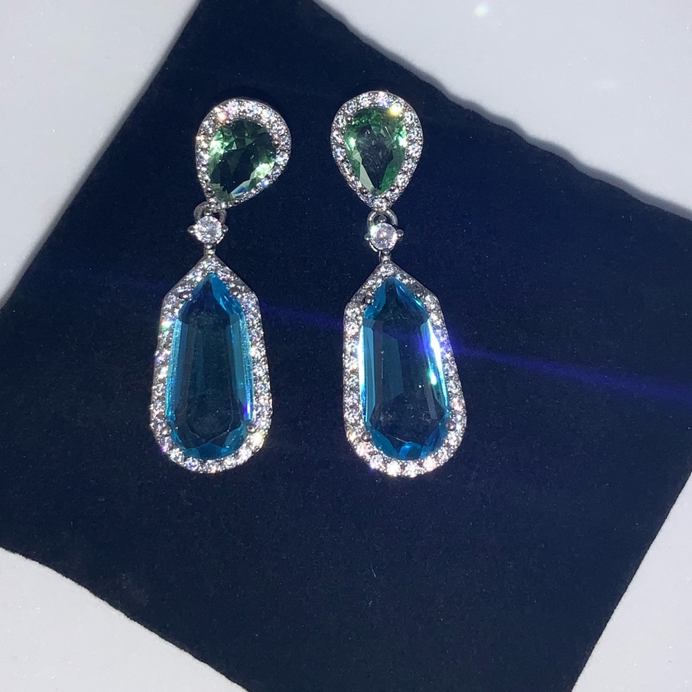 Pastel Gemstone Earrings - Picture 7 of 8